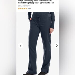 Women’s Grey's Anatomy Mia 6 pocket Navy Scrub Pants